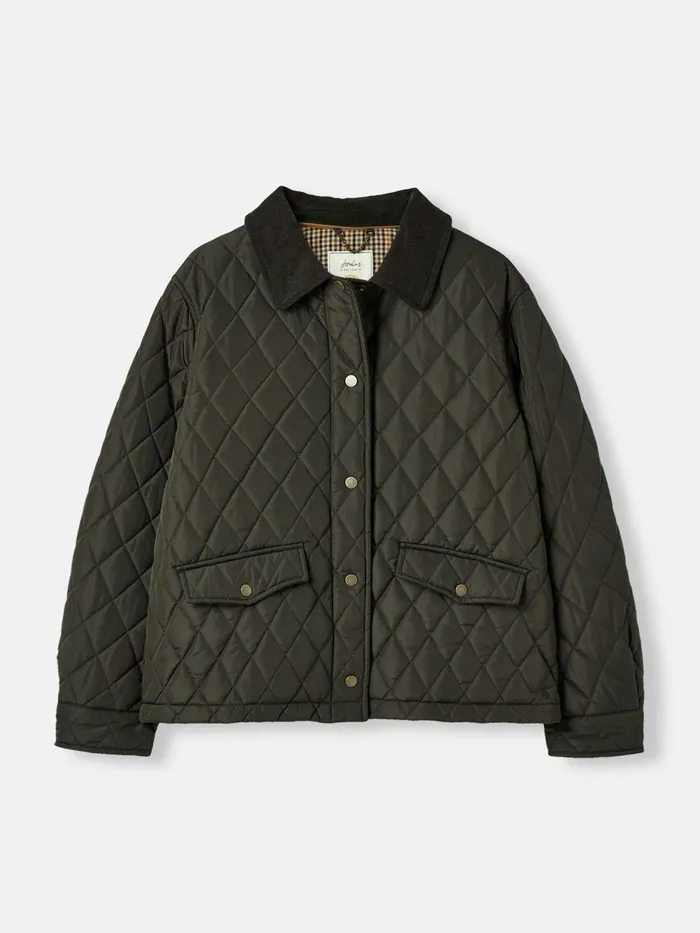 Joules Coats and Jackets Green Showerproof Diamond Quilted Jacket 8211 Women