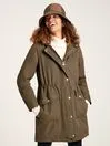 Joules Coats and Jackets Green Waterproof Parka Coat With Hood 8211 Women