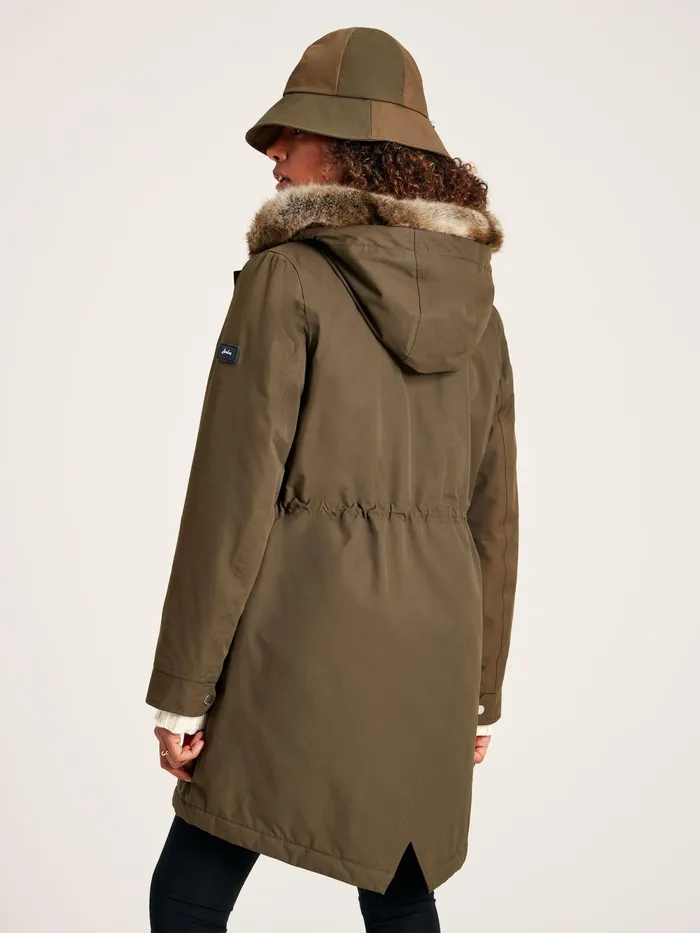 Joules Coats and Jackets Green Waterproof Parka Coat With Hood 8211 Women Joules Coats and Jackets Green Waterproof Parka Coat With Hood 8211 Women