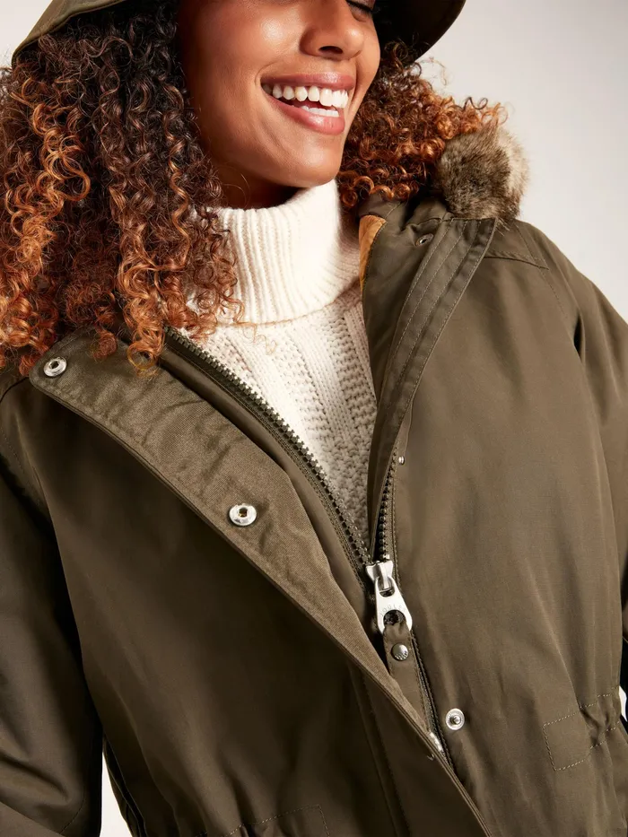 Joules Coats and Jackets Green Waterproof Parka Coat With Hood 8211 Women Joules Coats and Jackets Green Waterproof Parka Coat With Hood 8211 Women