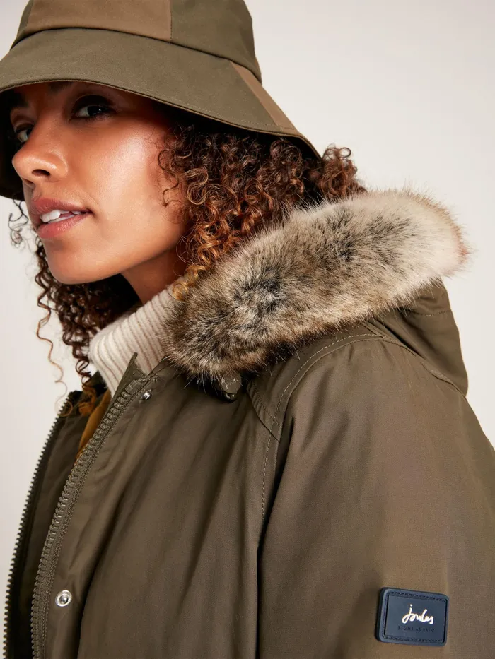 Joules Coats and Jackets Green Waterproof Parka Coat With Hood 8211 Women Joules Coats and Jackets Green Waterproof Parka Coat With Hood 8211 Women