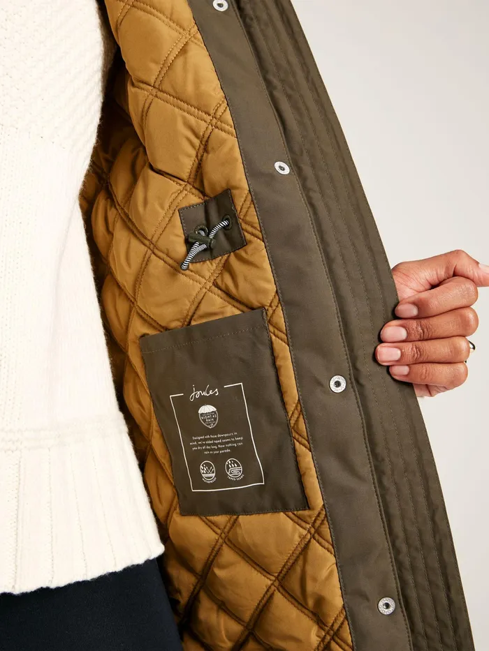 Joules Coats and Jackets Green Waterproof Parka Coat With Hood 8211 Women Joules Coats and Jackets Green Waterproof Parka Coat With Hood 8211 Women