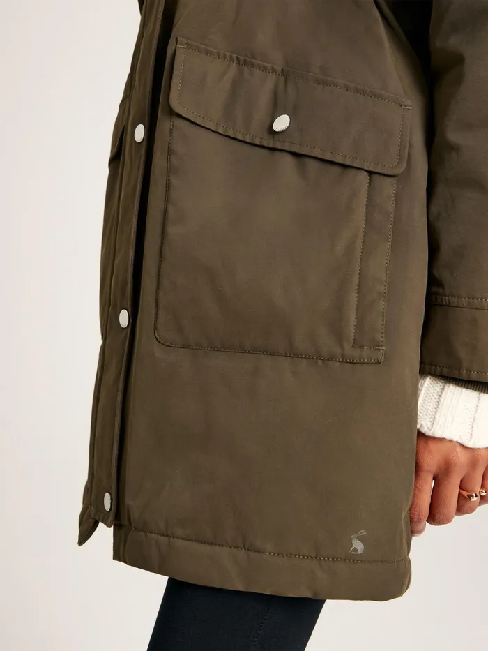 Joules Coats and Jackets Green Waterproof Parka Coat With Hood 8211 Women Joules Coats and Jackets Green Waterproof Parka Coat With Hood 8211 Women
