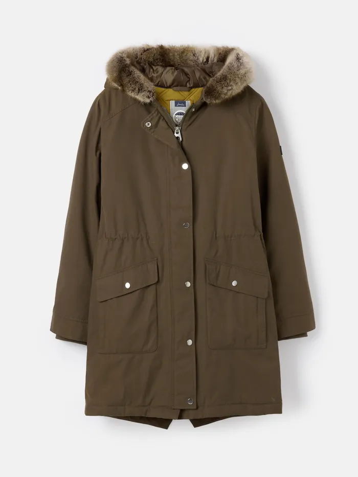 Joules Coats and Jackets Green Waterproof Parka Coat With Hood 8211 Women Joules Coats and Jackets Green Waterproof Parka Coat With Hood 8211 Women