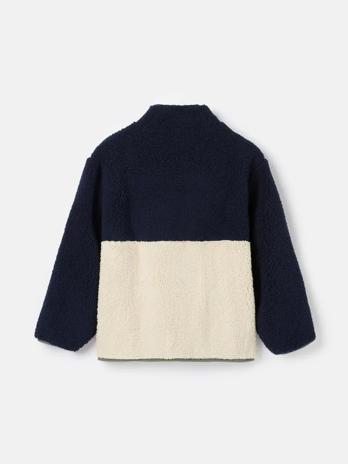 Joules Coats and Jackets Navy Blue Zip Up Borg Fleece Jacket 8211 Boys