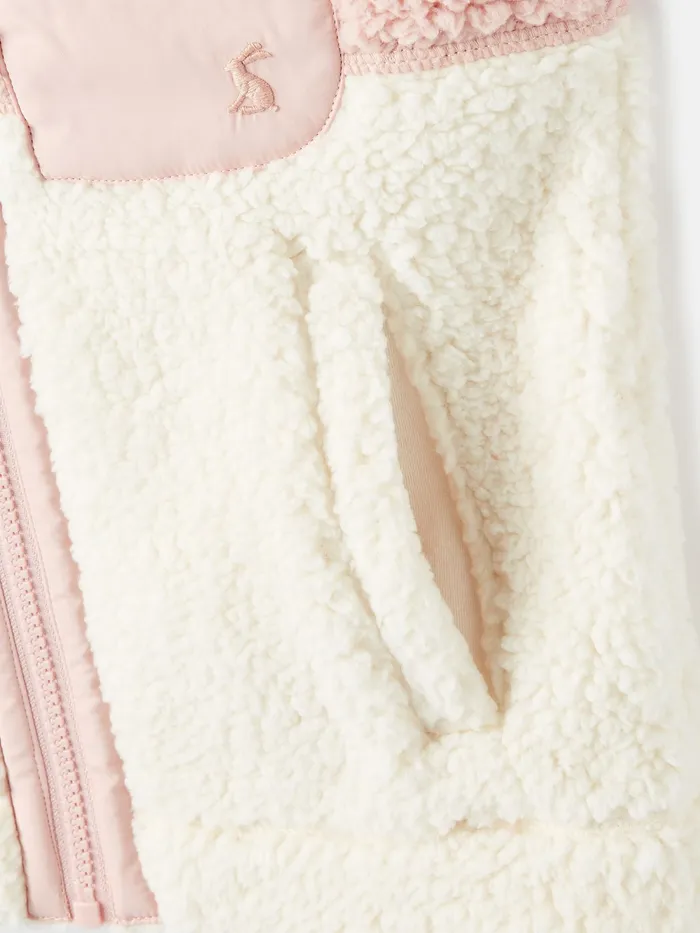 Joules Coats and Jackets Pink Fleece Gilet 8211 Girls