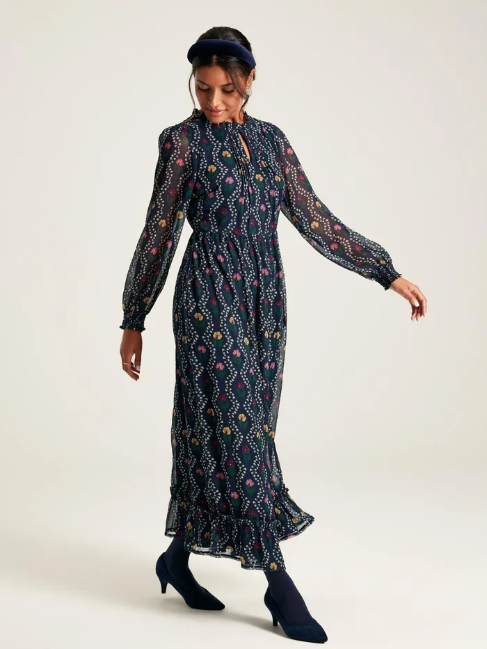 Joules Dresses Navy Floral Printed Dress 8211 Women