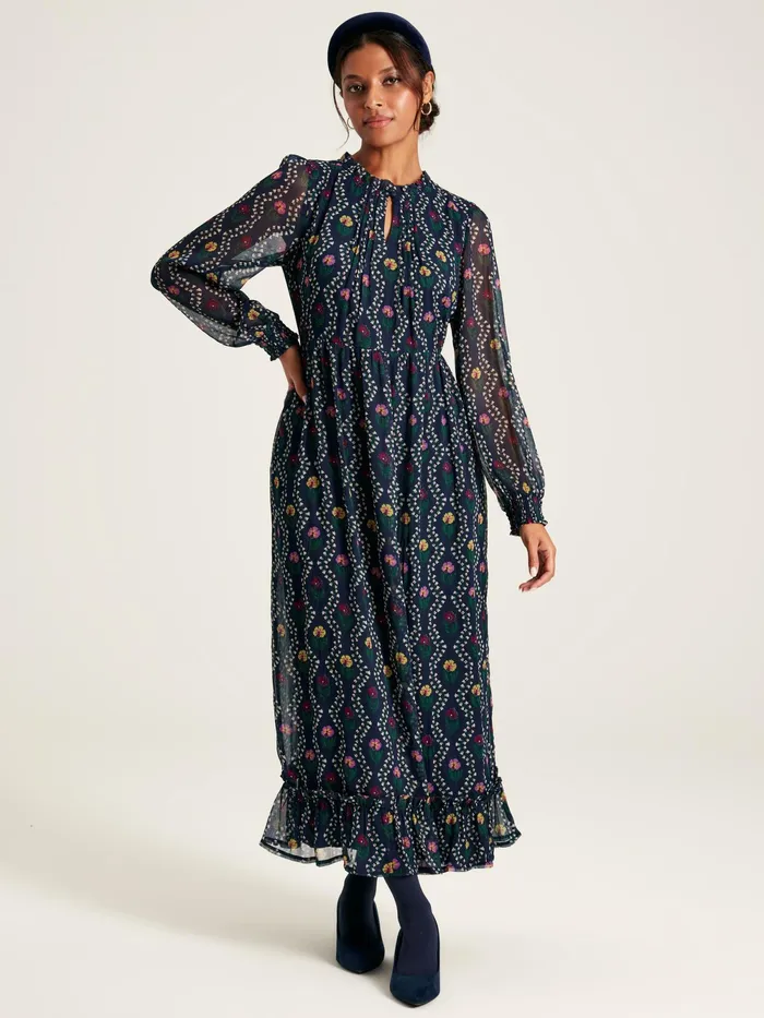 Joules Dresses Navy Floral Printed Dress 8211 Women