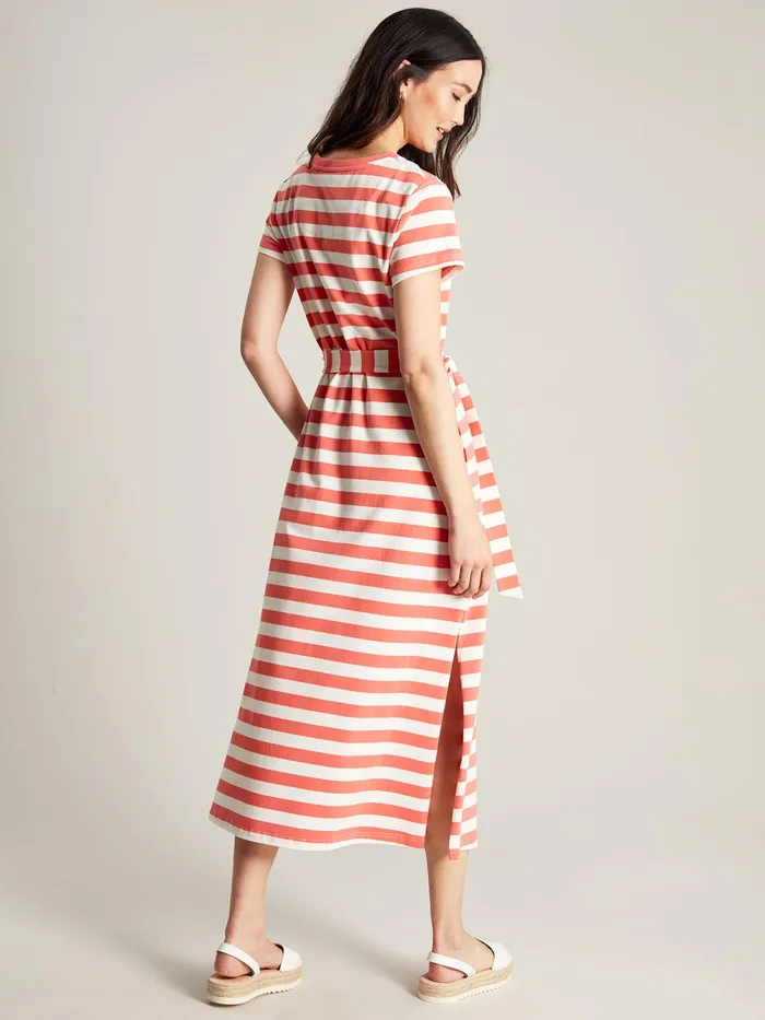 Joules Dresses Pink Jersey Long Dress 8211 Women