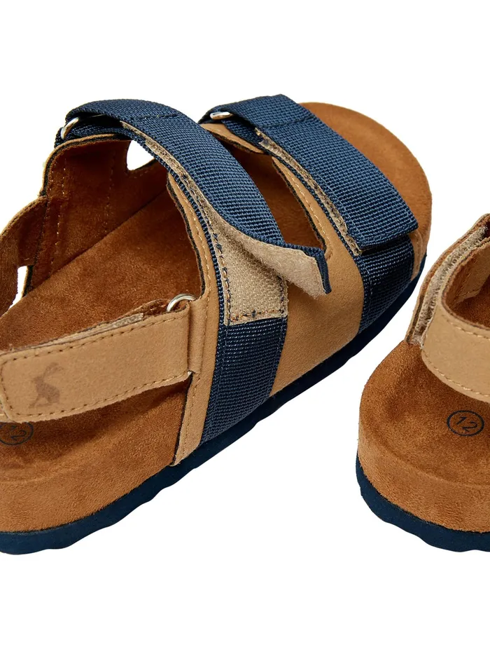 Joules Footwear Brown New Touch And Close Strap Sandals 8211 Boys