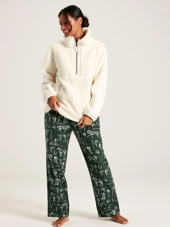 Joules Nightwear Green Cotton Pyjama Bottoms 8211 Women