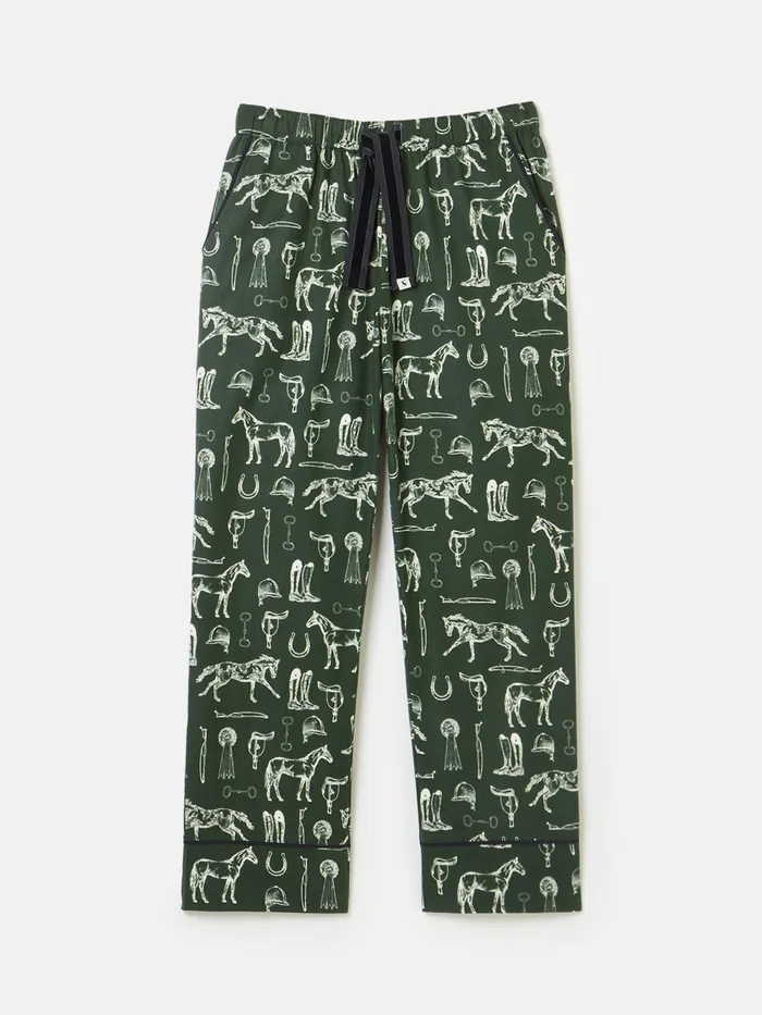 Joules Nightwear Green Cotton Pyjama Bottoms 8211 Women