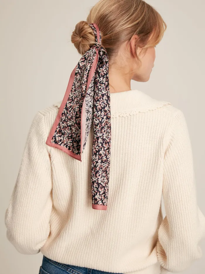 Joules Scarves Floral Skinny Printed Silk Scarf 8211 Women