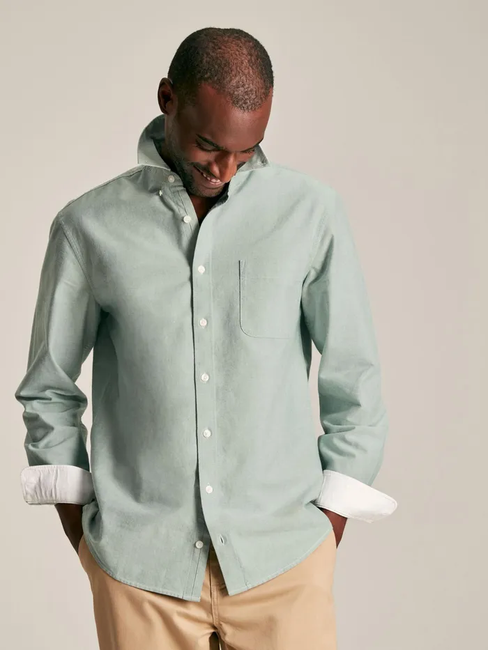 Joules Shirts Sage Green Classic Fit Shirt 8211 Men