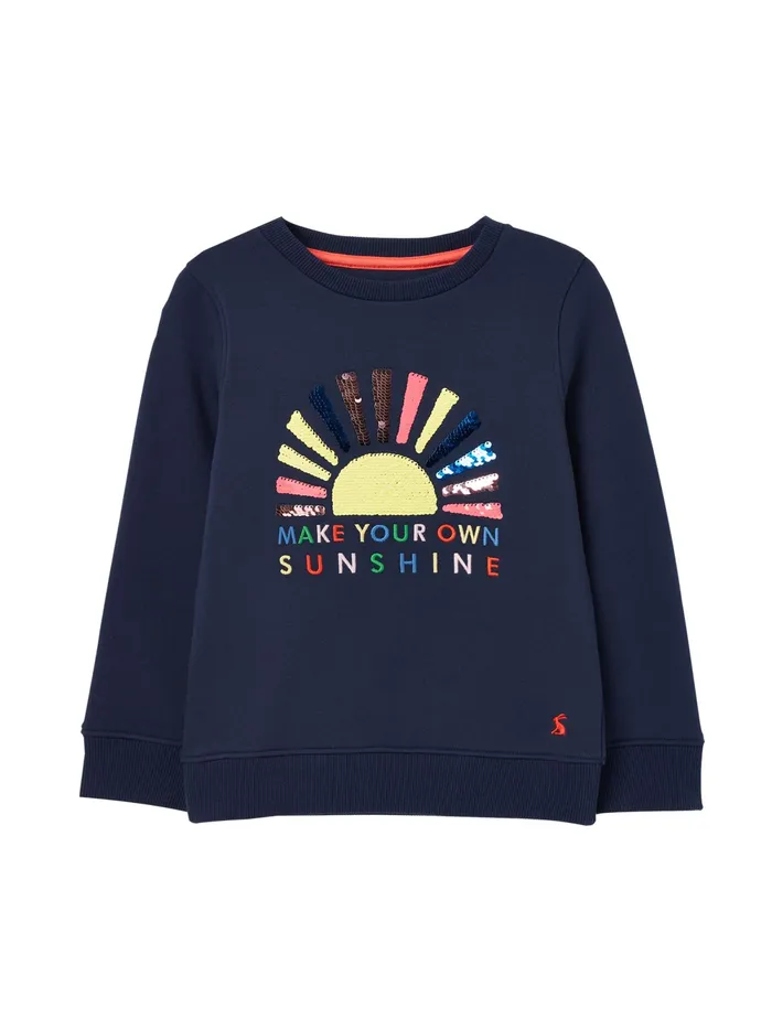 Joules Sweatshirts and Hoodies Blue Artwork Sweatshirt 8211 Girls