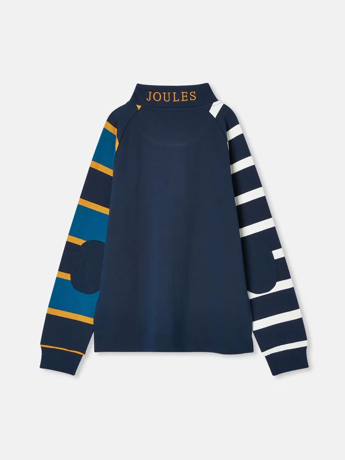 Joules Sweatshirts and Hoodies Navy Quarter Zip Rugby Sweatshirt 8211 Boys