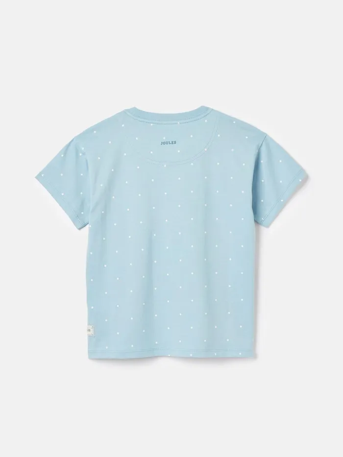 Joules Tops and Tshirts Blue Short Sleeve Artwork TShirt 8211 Girls