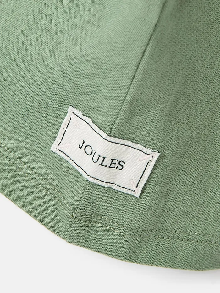 Joules Tops and Tshirts Green Embroidered Horse Top 8211 Girls