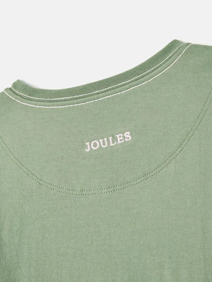 Joules Tops and Tshirts Green Embroidered Horse Top 8211 Girls