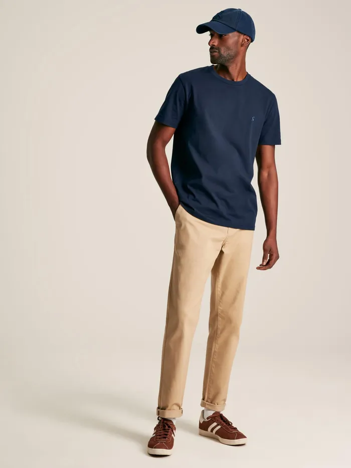 Joules Tops and Tshirts Navy Plain Jersey Crew Neck TShirt 8211 Men