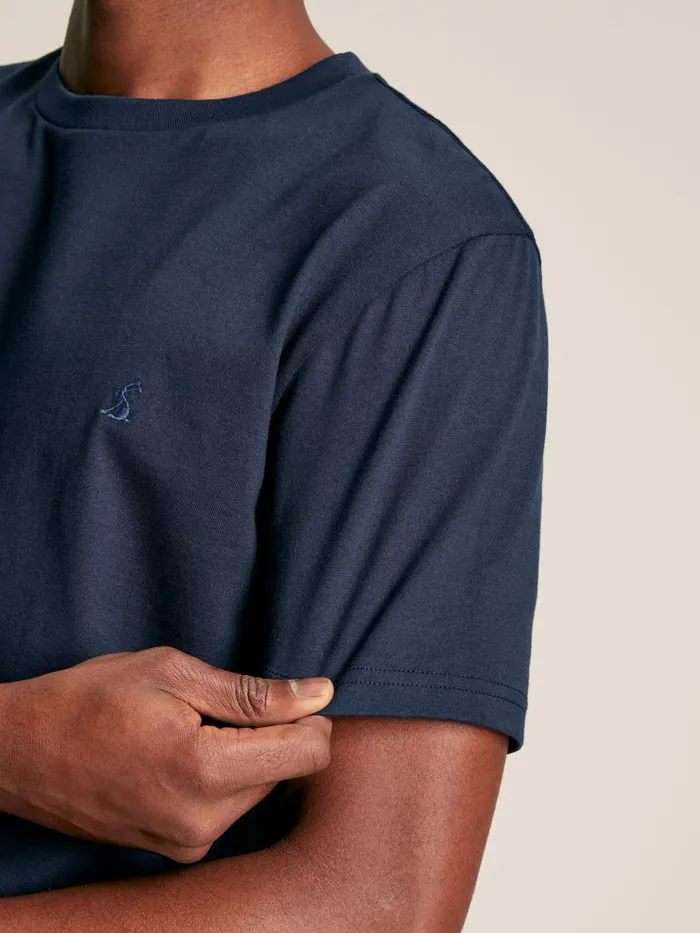 Joules Tops and Tshirts Navy Plain Jersey Crew Neck TShirt 8211 Men