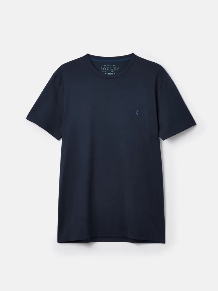 Joules Tops and Tshirts Navy Plain Jersey Crew Neck TShirt 8211 Men