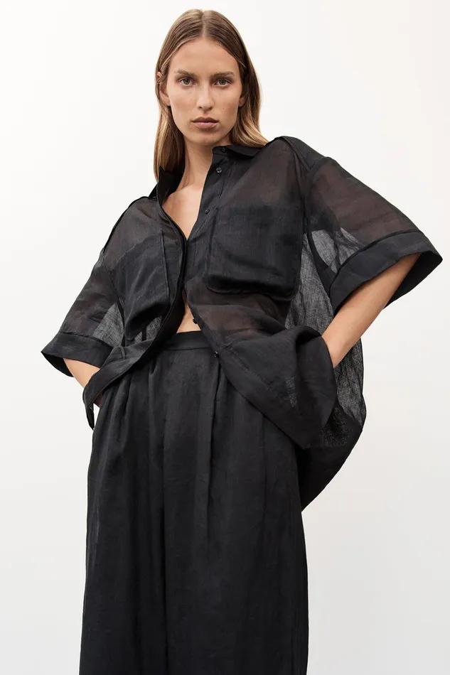 KAI BLACK RAMIE RESORT SHIRT Women DISSH Shirts