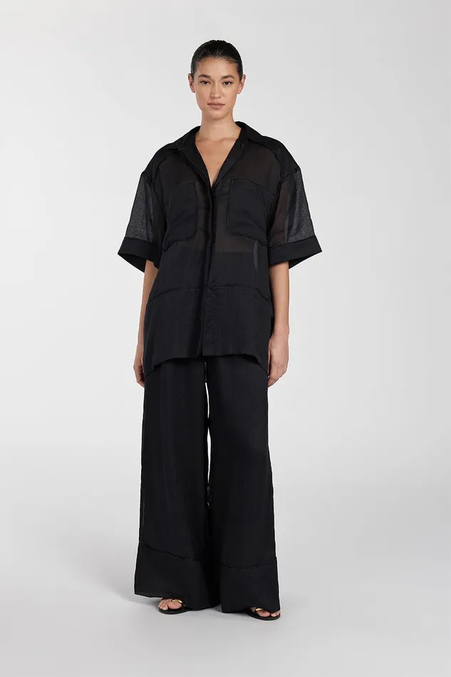 KAI BLACK RAMIE RESORT SHIRT Women DISSH Shirts