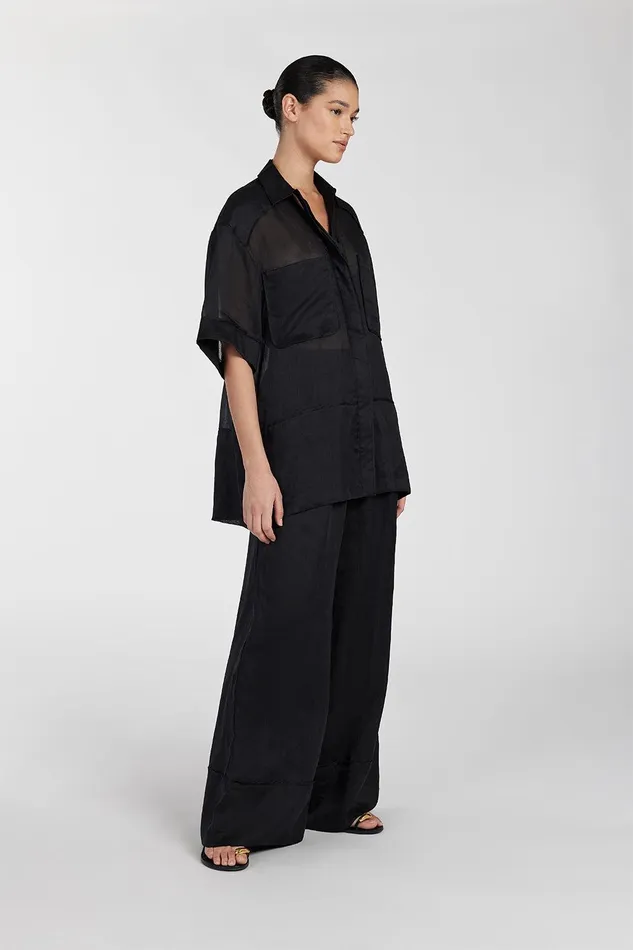KAI BLACK RAMIE RESORT SHIRT Women DISSH Shirts