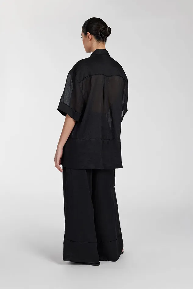 KAI BLACK RAMIE RESORT SHIRT Women DISSH Shirts