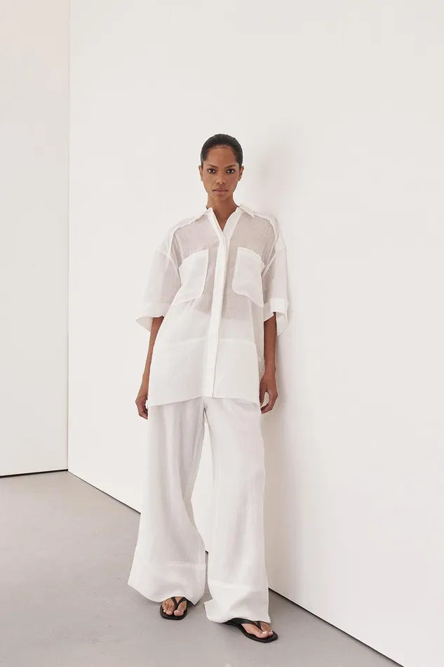 KAI WHITE RAMIE RESORT PANT Women DISSH Pants