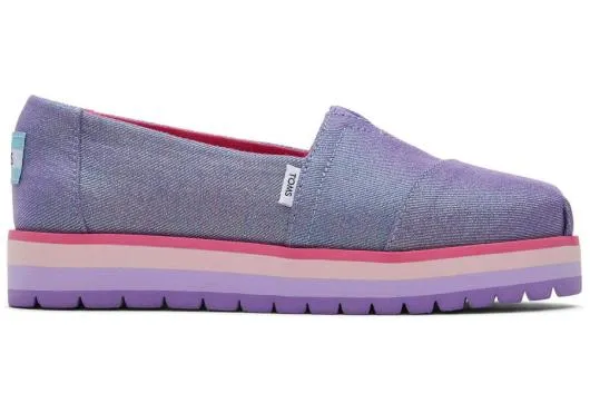 Kids KidsYouth Alp Platform Purple Glimmer Kids Shoe Passionflower Glimmer TOMS Alpargatas Kids KidsYouth Alp Platform Purple Glimmer Kids Shoe Passionflower Glimmer TOMS Alpargatas