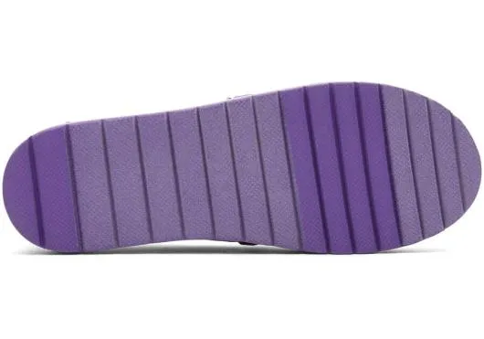 Kids KidsYouth Alp Platform Purple Glimmer Kids Shoe Passionflower Glimmer TOMS Alpargatas