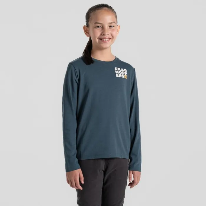Kids Long Sleeve Craghoppers Kid039s Nosilife Cruz Long Sleeved TShirt Blue Stone Kids Long Sleeve Craghoppers Kid039s Nosilife Cruz Long Sleeved TShirt Blue Stone