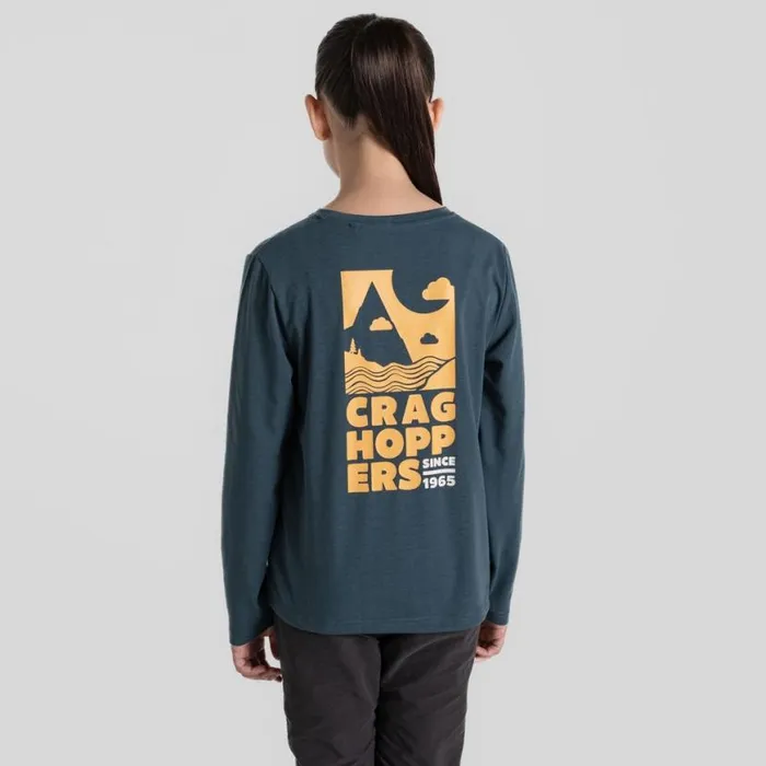 Kids Long Sleeve Craghoppers Kid039s Nosilife Cruz Long Sleeved TShirt Blue Stone Kids Long Sleeve Craghoppers Kid039s Nosilife Cruz Long Sleeved TShirt Blue Stone