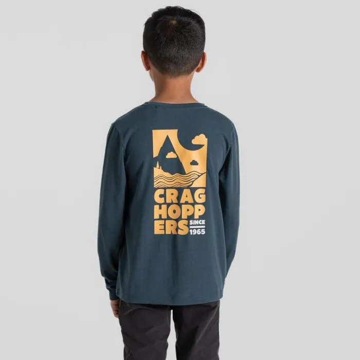 Kids Long Sleeve Craghoppers Kid039s Nosilife Cruz Long Sleeved TShirt Blue Stone Kids Long Sleeve Craghoppers Kid039s Nosilife Cruz Long Sleeved TShirt Blue Stone