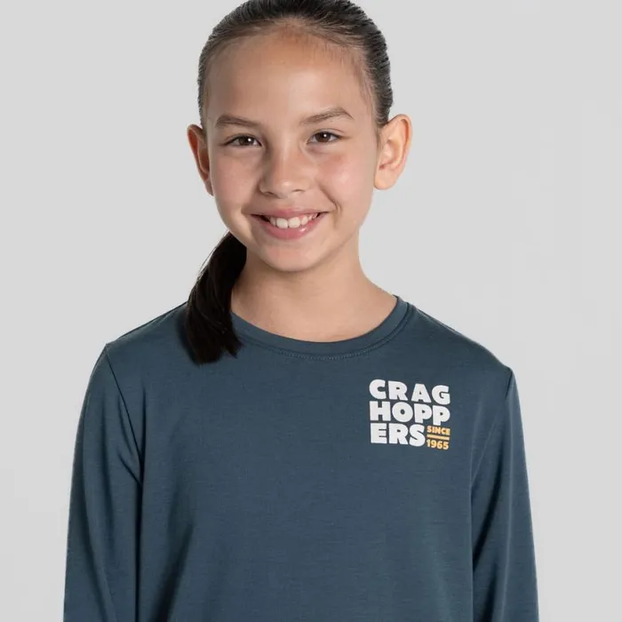 Kids Long Sleeve Craghoppers Kid039s Nosilife Cruz Long Sleeved TShirt Blue Stone Kids Long Sleeve Craghoppers Kid039s Nosilife Cruz Long Sleeved TShirt Blue Stone