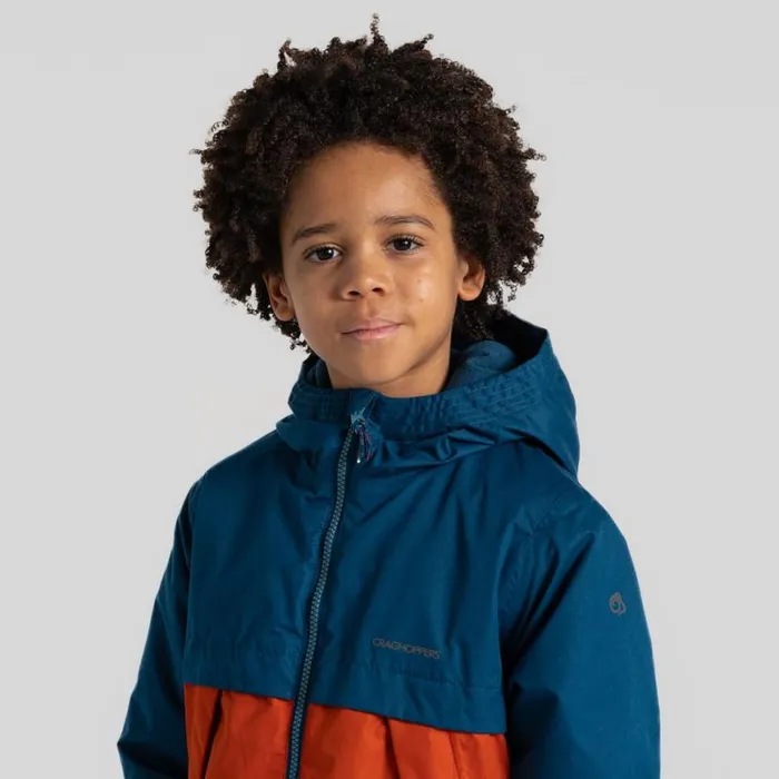 Kids Waterproof Jackets Craghoppers Kid039s Risco Waterproof Jacket Tourmaline Blue Carnelian Orange Kids Waterproof Jackets Craghoppers Kid039s Risco Waterproof Jacket Tourmaline Blue Carnelian Orange