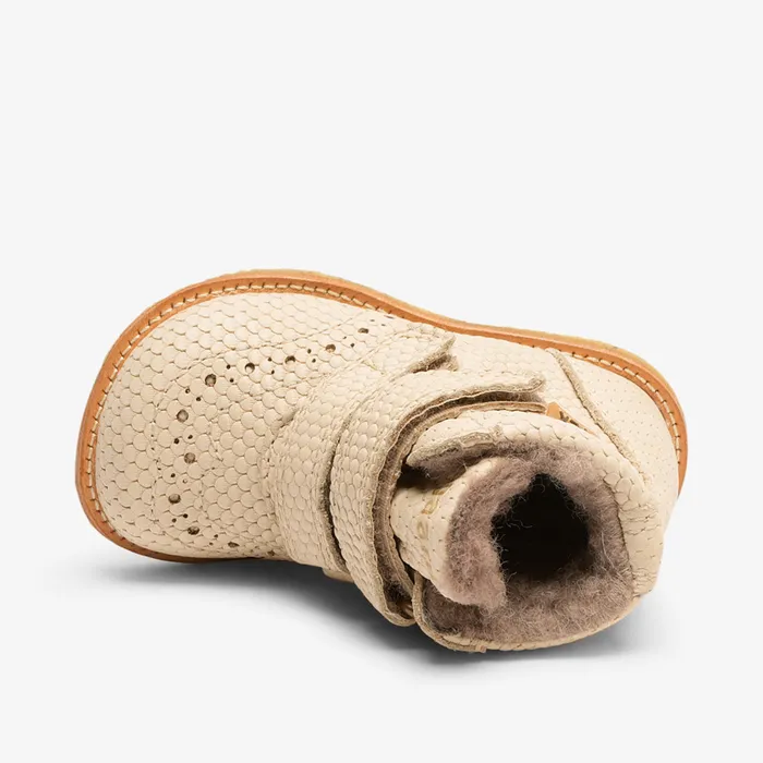 KIDS Winter boots bisgaardshoes ellie v tex cream waves Beige