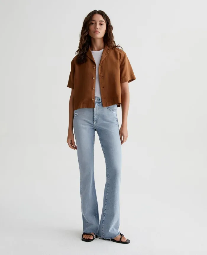 Koa Tree Bark Women AG Jeans Tops and Shirts Koa Tree Bark Women AG Jeans Tops and Shirts