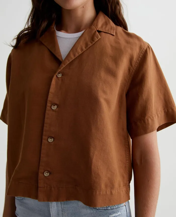 Koa Tree Bark Women AG Jeans Tops and Shirts Koa Tree Bark Women AG Jeans Tops and Shirts
