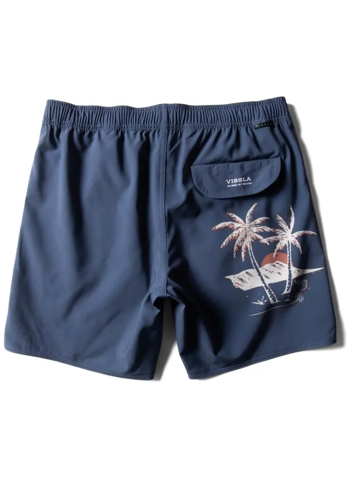 Le039Ahi 165quot Ecolastic Dark Denim Men Vissla Boardshorts