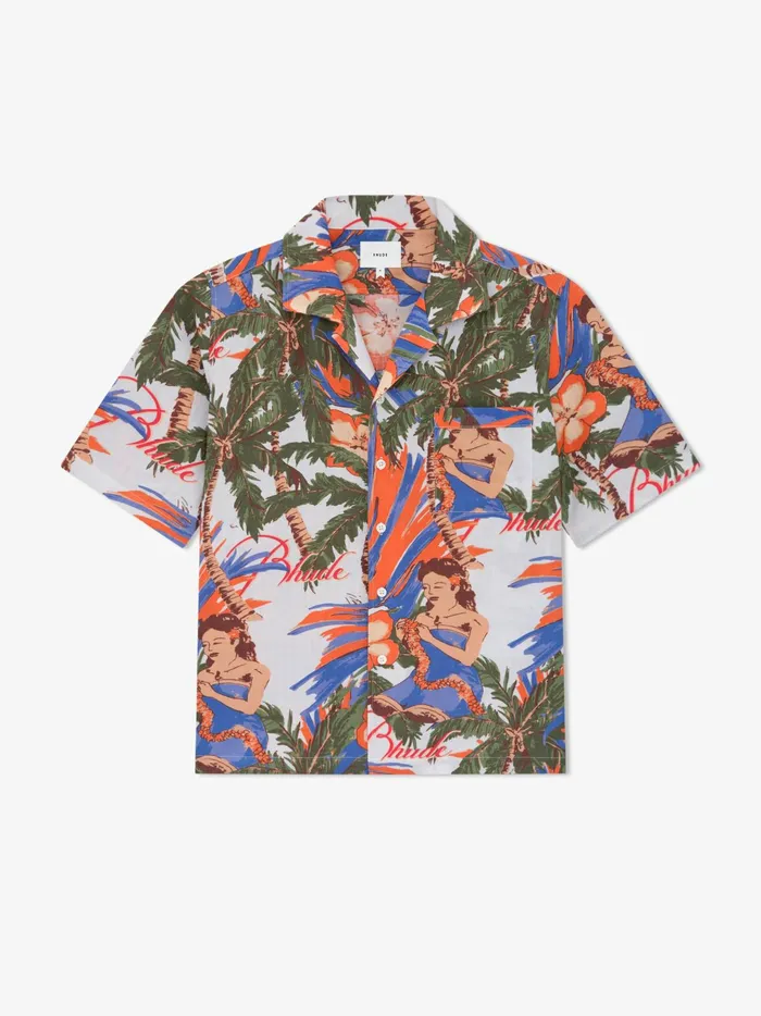 LE FLEUR LINEN SHIRT Men Rhude Shirts