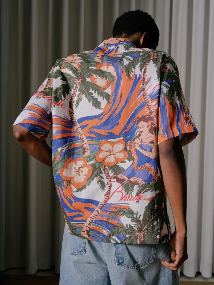 LE FLEUR LINEN SHIRT Men Rhude Shirts
