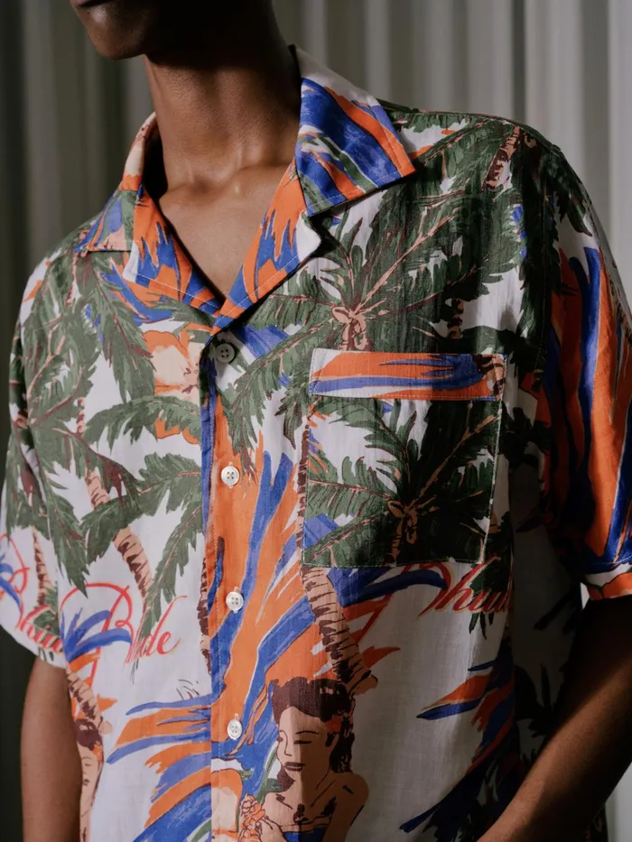 LE FLEUR LINEN SHIRT Men Rhude Shirts