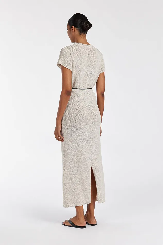 LEO CHALK KNIT MIDI DRESS Women DISSH Midi Dresses