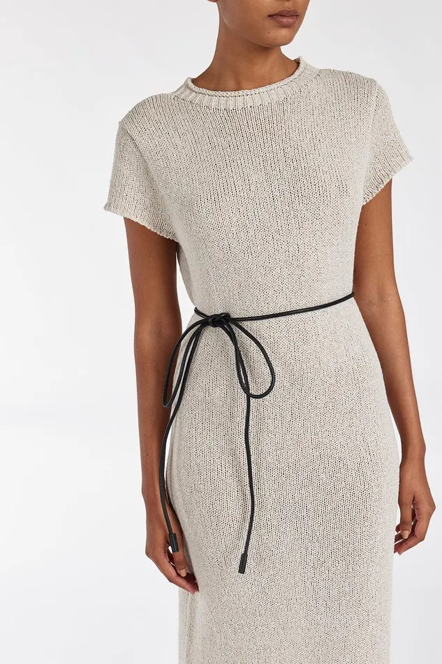 LEO CHALK KNIT MIDI DRESS Women DISSH Midi Dresses