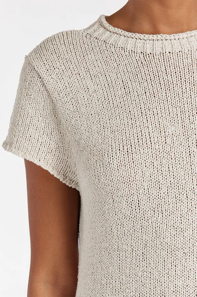 LEO CHALK KNIT MIDI DRESS Women DISSH Midi Dresses