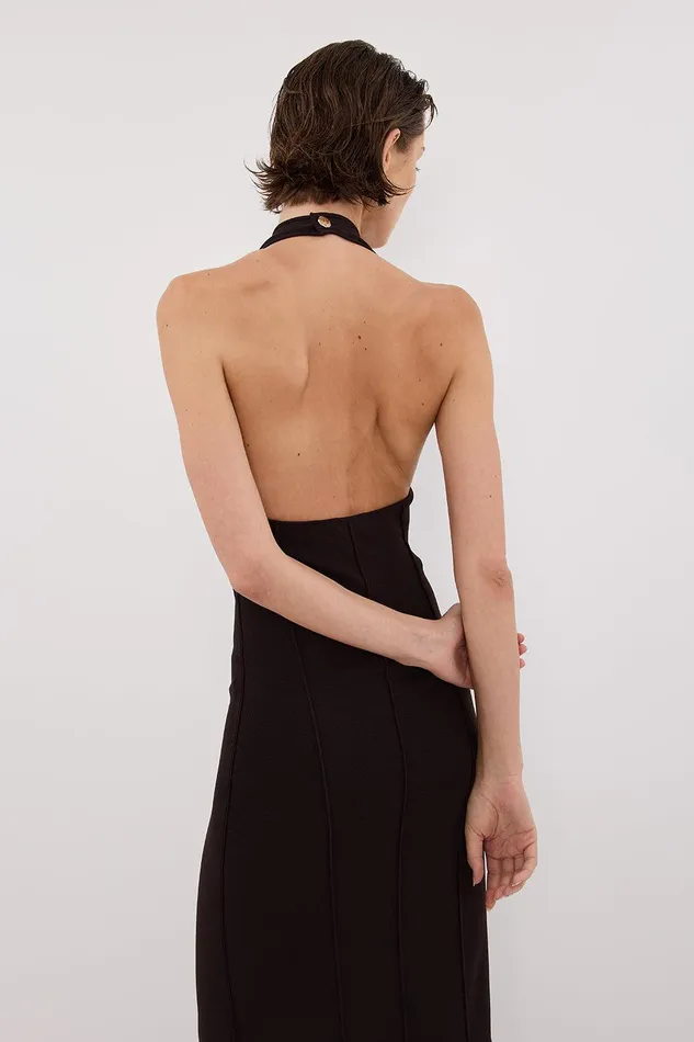 LISS BITTER CHOC HALTER MAXI DRESS Women DISSH Maxi Dresses