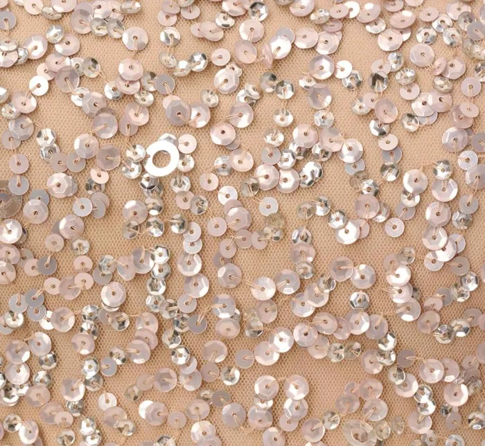 Long Dresses Womens Adrianna Papell Scoop Back Sequin Gown In Champagne